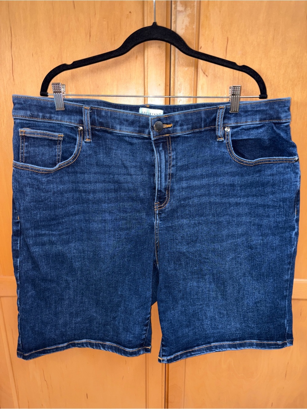 NYDJ Dark Blue Denim Women's Bermuda Shorts